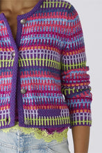 Load image into Gallery viewer, Oui Knit Cardigan in Purple Multi
