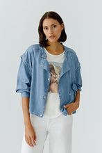 Load image into Gallery viewer, Oui Soft Denim Jacket in Blue