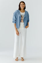 Load image into Gallery viewer, Oui Soft Denim Jacket in Blue