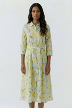 Load image into Gallery viewer, Oui Lemon Print Cotton Dress in Light Green/Yellow