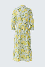 Load image into Gallery viewer, Oui Lemon Print Cotton Dress in Light Green/Yellow