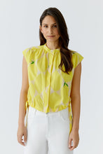 Load image into Gallery viewer, Oui Blouse in Yellow/Stone Print
