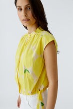 Load image into Gallery viewer, Oui Blouse in Yellow/Stone Print