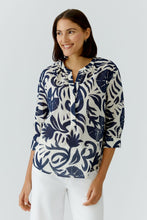 Load image into Gallery viewer, Oui Tunic in Blue Print