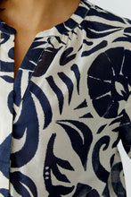 Load image into Gallery viewer, Oui Tunic in Blue Print