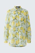 Load image into Gallery viewer, Oui Lemon Print Blouse in Light Green/Yellow
