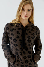 Load image into Gallery viewer, Oui Jacquard Animal Hoodie Sweater