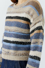 Load image into Gallery viewer, Oui Sweater in Light Brown Blue