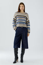 Load image into Gallery viewer, Oui Sweater in Light Brown Blue