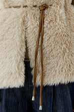 Load image into Gallery viewer, Oui Faux Fur Vest in Light Stone