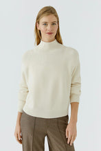 Load image into Gallery viewer, Oui Rib Knit Sweater in Off White
