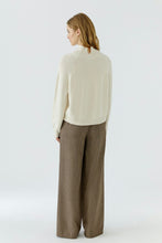 Load image into Gallery viewer, Oui Rib Knit Sweater in Off White