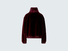 Load image into Gallery viewer, Oui Faux Fur Jacket in Bramble Berry