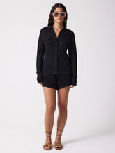Load image into Gallery viewer, NOTSHY Milia Linen Jersey Shirt in Black
