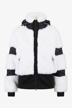 Load image into Gallery viewer, Sportalm Faux Fur Ski Jacket in White/Black