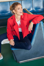 Load image into Gallery viewer, Monari Short Trench Jacket in Chilli Pepper