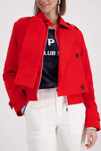 Load image into Gallery viewer, Monari Short Trench Jacket in Chilli Pepper