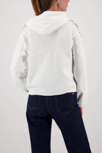 Load image into Gallery viewer, Monari Cotton Sweater with Lace Insert