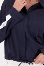 Load image into Gallery viewer, Monari Contrast Stripe Blouse in Marine