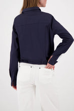 Load image into Gallery viewer, Monari Contrast Stripe Blouse in Marine