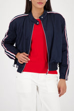 Load image into Gallery viewer, Monari Nylon Zip Jacket in Marine