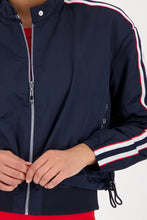 Load image into Gallery viewer, Monari Nylon Zip Jacket in Marine
