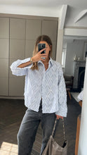 Load image into Gallery viewer, Charli Marlowe Shirt in Blue Stripe
