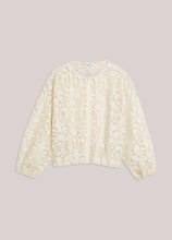 Load image into Gallery viewer, Summum Lace Bomber Jacket in Cream