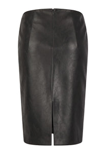Marc Aurel Vegan Leather Skirt in Black