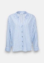 Load image into Gallery viewer, Princess Goes Hollywood Striped Cotton Shirt in Sky Blue
