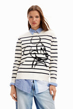 Load image into Gallery viewer, Desigual Striped Mickey Mouse Pullover
