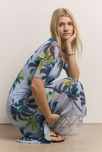 Load image into Gallery viewer, Princess Goes Hollywood Mesh Palm Tree Dress in Blue