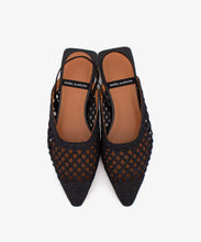 Load image into Gallery viewer, Angel Alarcon Fiora Backless Ballerina Flat in Black