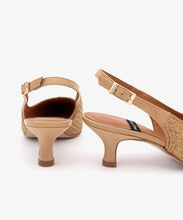 Load image into Gallery viewer, Angel Alarcon Olivia Slingback Pump in Natural