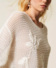 Load image into Gallery viewer, Twinset Mesh Embroidered Sweater in Lily