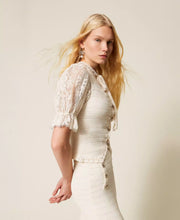 Load image into Gallery viewer, Twinset Knit Vest in Parchment