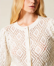 Load image into Gallery viewer, Twinset Diamond Pattern Cardigan with Pearls