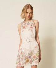 Load image into Gallery viewer, Twinset Linen Floral Dress in Wildflower Pastel Print