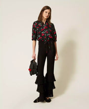 Load image into Gallery viewer, Twinset Poplin Shirt with Cherry Print
