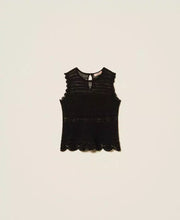 Load image into Gallery viewer, Twinset Knit Top with Shimmer in Black