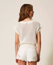 Load image into Gallery viewer, Twinset Knit Top with Flowers