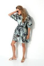 Load image into Gallery viewer, Catnoir Palm Leaves Cotton Dress