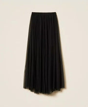 Load image into Gallery viewer, Twinset Long Tulle Skirt in Black