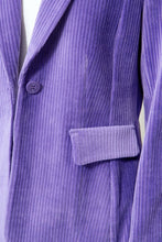 Load image into Gallery viewer, Catnoir Jersey Corduroy Blazer in Violet