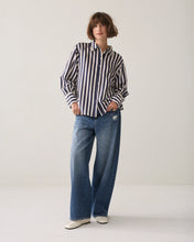 Load image into Gallery viewer, Summum Striped Blouse in Blue