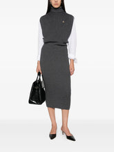 Load image into Gallery viewer, Twinset Ribbed Knit Dress in Grigio