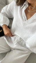 Load image into Gallery viewer, Charli Selina Cotton Set in White