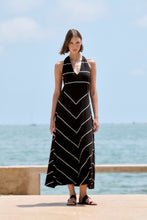 Load image into Gallery viewer, Sita Murt Striped Midi Dress in Black/White