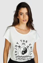 Load image into Gallery viewer, Marc Aurel Boho Print T-Shirt in Off White
