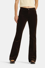 Load image into Gallery viewer, Cambio Paris Flared Velvet Pants in Chocolate